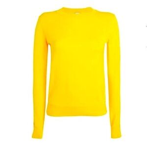 Organic Cotton Italian brand 8 by YOOX long sleeves Yellow sweater Size L